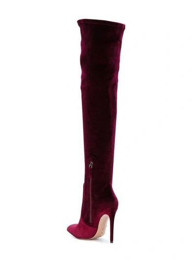 Shop Gianni Renzi Over-the-knee Boots In Pink