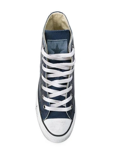 Shop Converse Hi-top All Star Sneakers In Blue