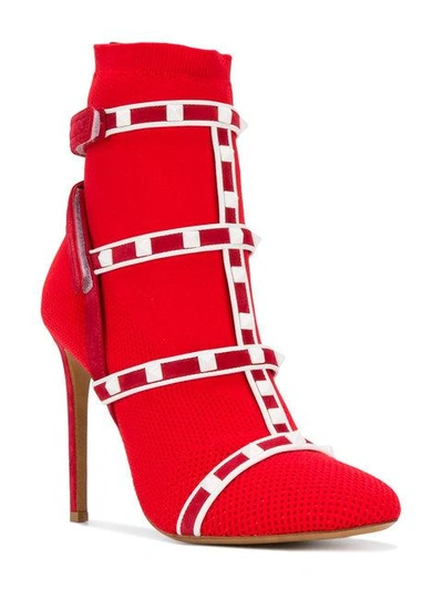 Valentino Garavani Garavani Rockstud Bodytech Ankle Boots 105 In Valentino  Red | ModeSens