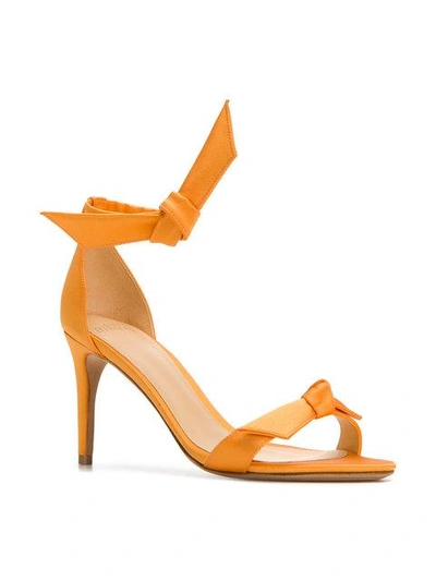 Shop Alexandre Birman Clarita Knot Sandals - Yellow