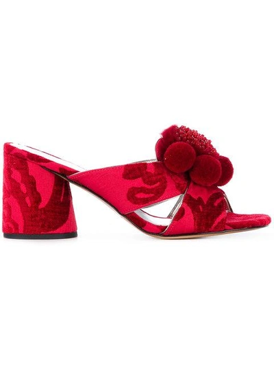 Shop Marc Jacobs Aurora Pompom Mules