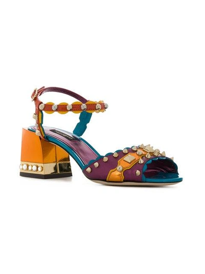 Shop Dolce & Gabbana Keira Sandals - Multicolour