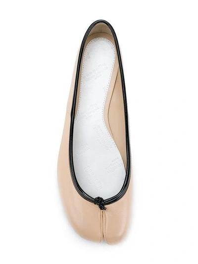 Shop Maison Margiela Tabi Ballerinas - Neutrals