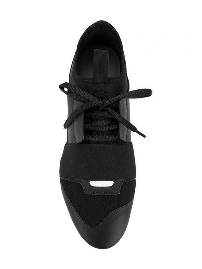 Shop Balenciaga Race Runner Sneakers - Black