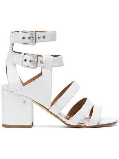 Shop Laurence Dacade White Rela 70 Strappy Leather Sandals