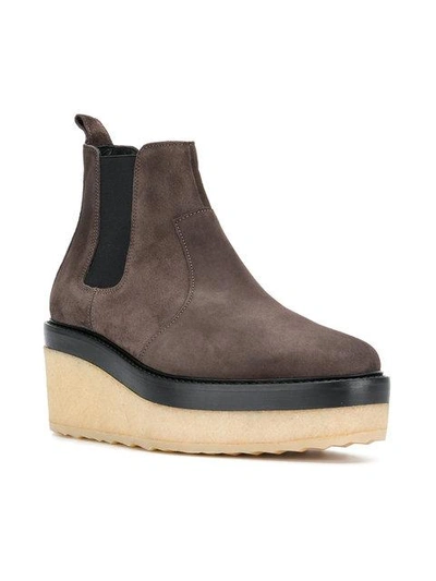 Shop Pierre Hardy Wedged Chelsea Boots In Brown