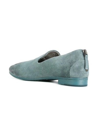 Shop Marsèll Zip-detail Loafers - Blue