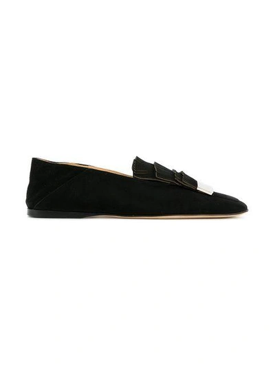 Shop Sergio Rossi Fringed Loafers