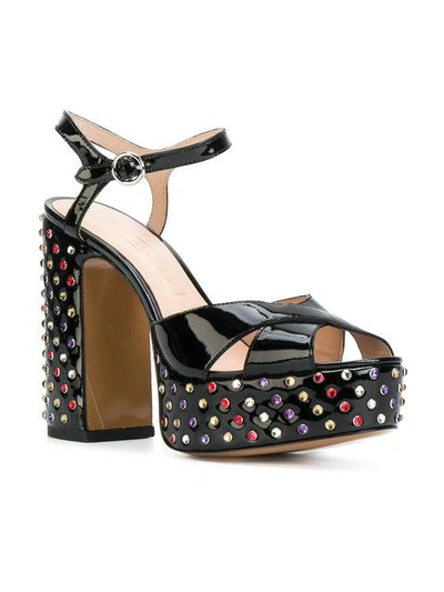 Shop Marc Jacobs Embellished Lust Platform Sandals - Black