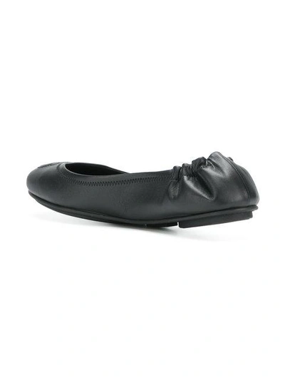 Shop Ferragamo Vignola Ballerina Shoes In Black