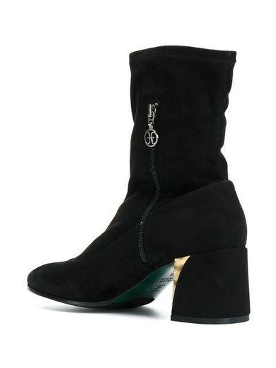 Shop Fabi Sock Ankle Boots In Black