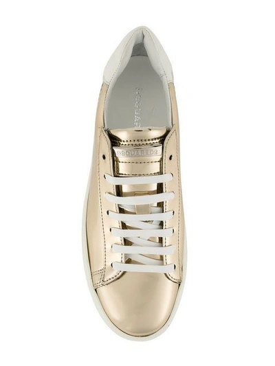 Shop Dsquared2 Platform Low-top Sneakers - Metallic