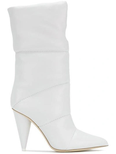 Shop Jimmy Choo X  Sara 100 Boots In White