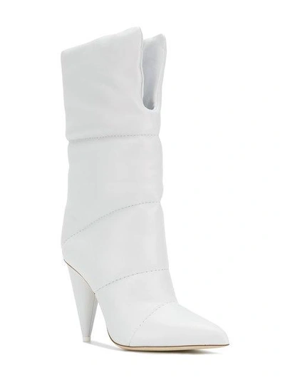 Shop Jimmy Choo X  Sara 100 Boots In White