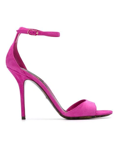 Shop Dolce & Gabbana Stiletto Sandals In Pink