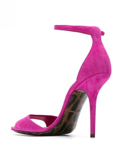 Shop Dolce & Gabbana Stiletto Sandals In Pink