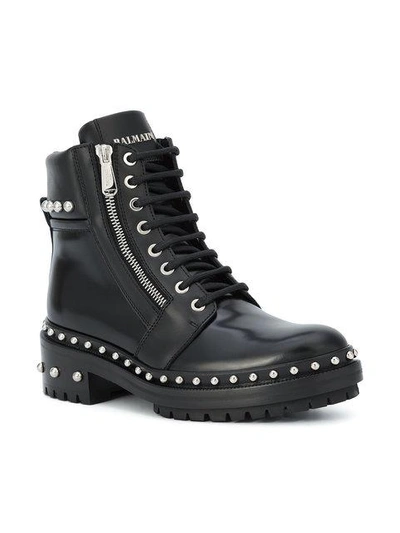 Shop Balmain Ranger Boots - Black