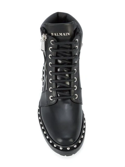 Shop Balmain Ranger Boots - Black