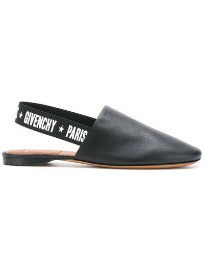 Shop Givenchy Sling-back Mules In Black