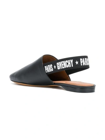 Shop Givenchy Sling-back Mules In Black