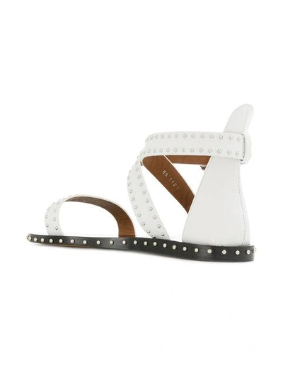 Shop Givenchy Elegant Studded Sandals In White