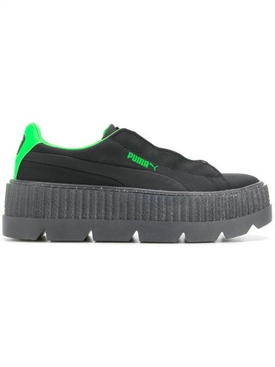 Shop Fenty X Puma Platform Cleated Creeper Sneakers In Black