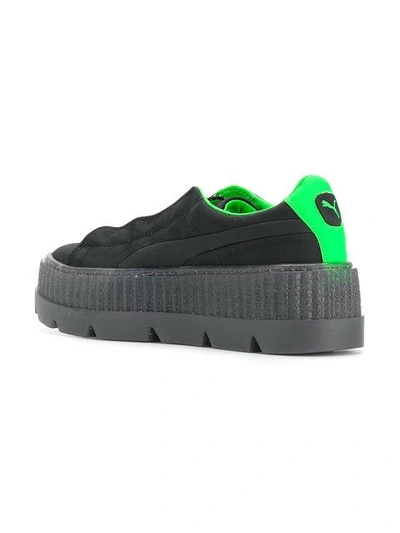 Shop Fenty X Puma Platform Cleated Creeper Sneakers In Black