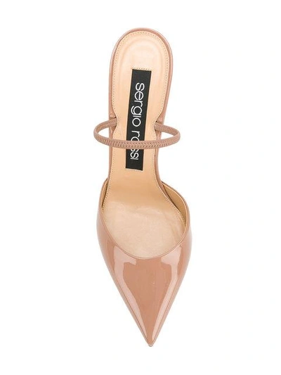 Shop Sergio Rossi Slingback Pointed Sandals