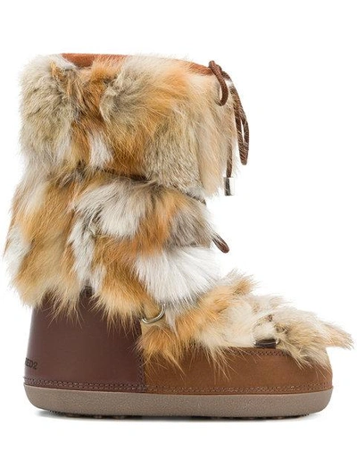 Shop Dsquared2 Snow Boots In 5089 Naturale