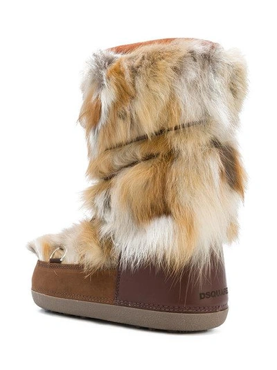 Shop Dsquared2 Snow Boots In 5089 Naturale