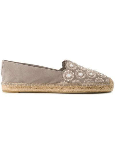 Shop Tory Burch Yasmin Flat Espadrilles - Nude & Neutrals