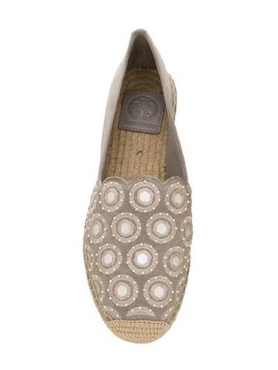 Shop Tory Burch Yasmin Flat Espadrilles - Nude & Neutrals