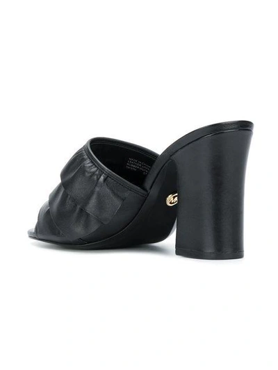 Shop Michael Michael Kors Bella Mules In Black