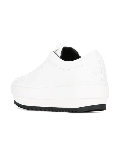 Shop Versace Medusa Sneakers In White