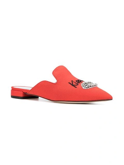 Shop Chiara Ferragni Chiara Suite Mules In Red