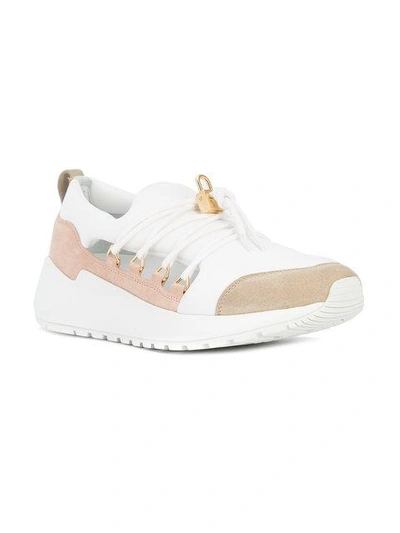 Shop Buscemi Panelled Lace In Pink