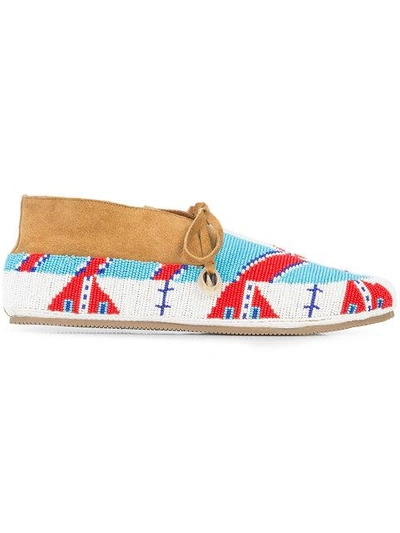 Shop Figue Wolf Loafers - Multicolour
