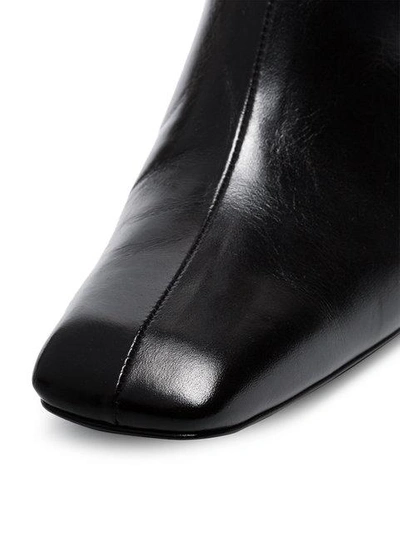 Shop Dorateymur Black Han 50 Leather Ankle Boots