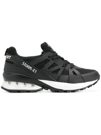 Shop Plein Sport Storm Sneakers In Black