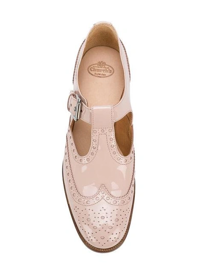 Shop Church's Classic Buckled Brogues In Pink