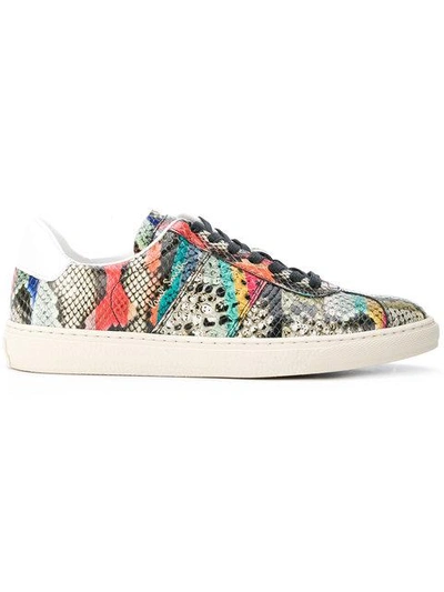 Shop Paul Smith Snake Swirl Sneakers In Multicolour