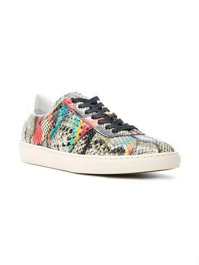 Shop Paul Smith Snake Swirl Sneakers In Multicolour