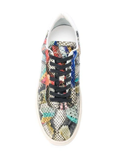 Shop Paul Smith Snake Swirl Sneakers In Multicolour