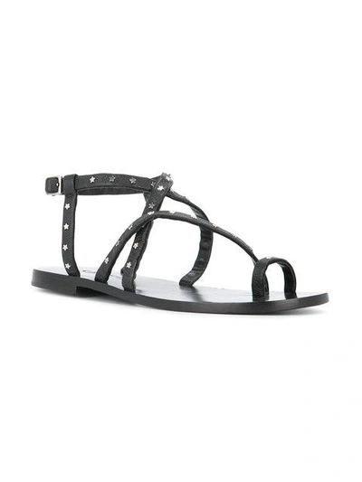 Senso Cassandra Strappy Sandals In Black