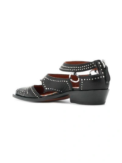studded cut-out loafers
