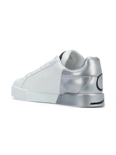 Shop Dolce & Gabbana Logo Sneakers In White
