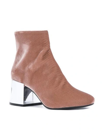 Shop Mm6 Maison Margiela Mirrored Heeled Boots