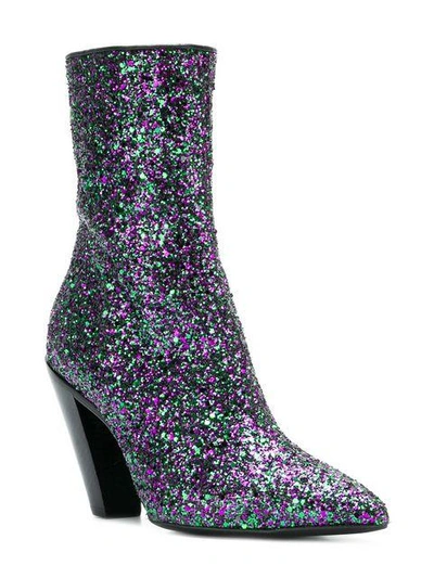 Shop A.f.vandevorst Glitter Boots In Pink