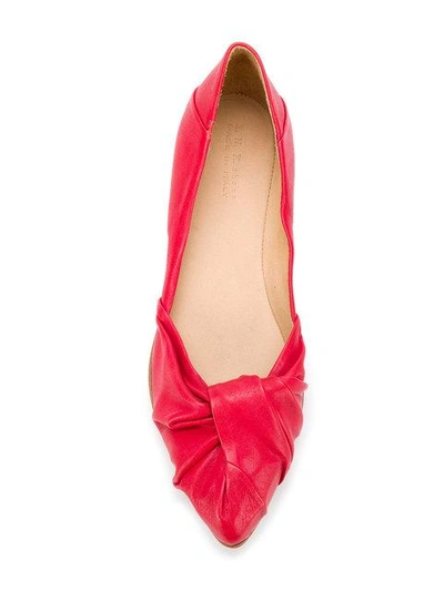Shop Ink Draped Pumps In Red