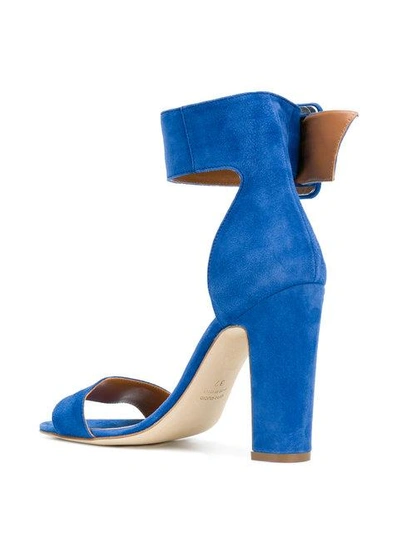 Shop Paris Texas Buckle Ankle Strap Sandal In Blue